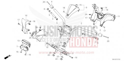 HANDLE PIPE/TOP BRIDGE/HANDLE COVER NSS750S de 2025